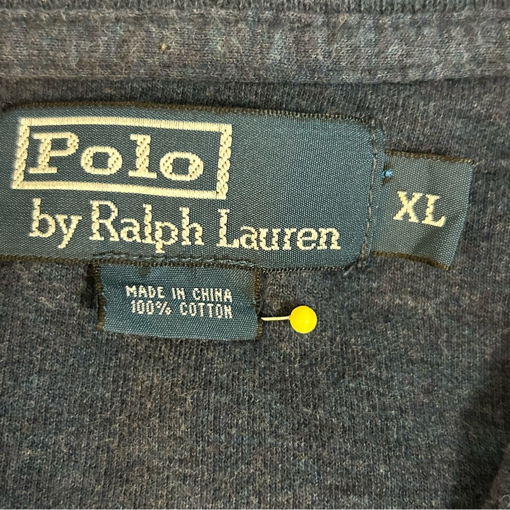 Polo Ralph Lauren Mens Navy Estate Quarter-Zip Pullover sz XL Preppy Old Money - Picture 4 of 10